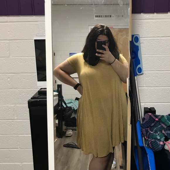 Striped yellow dress - Picture 2 of 2